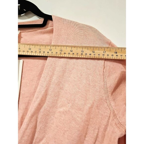 Lululemon Crossover Ribbed Waist Sweater Sz 8 Pink Cashmere Comfy Soft Luxury - Picture 5 of 10